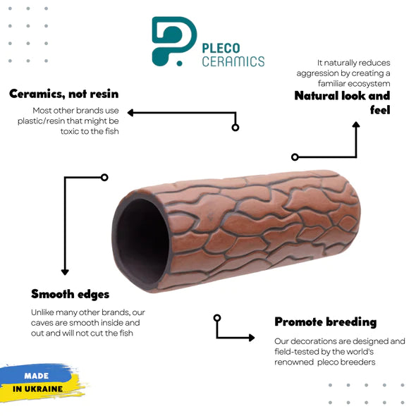 Pleco Ceramics Pleco Cave Large